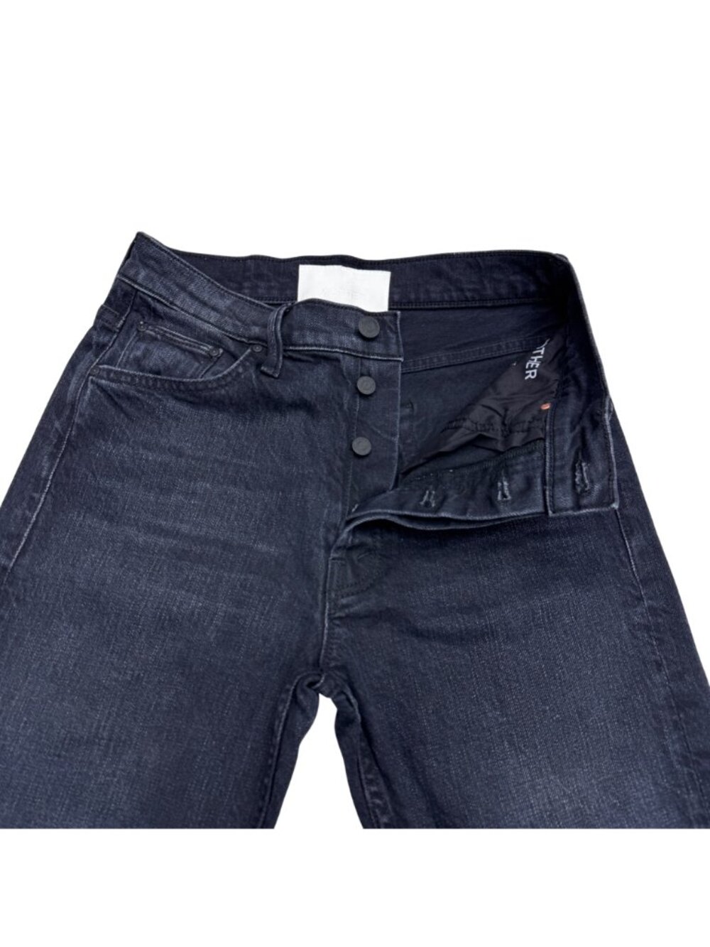 Mother Superior The Tomcat Black Jean Women's Button Fly Denim Pants Sz 27 NWOT - Picture 4 of 13